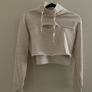 Gymshark Primary Cropped Raw Edge Hoodie